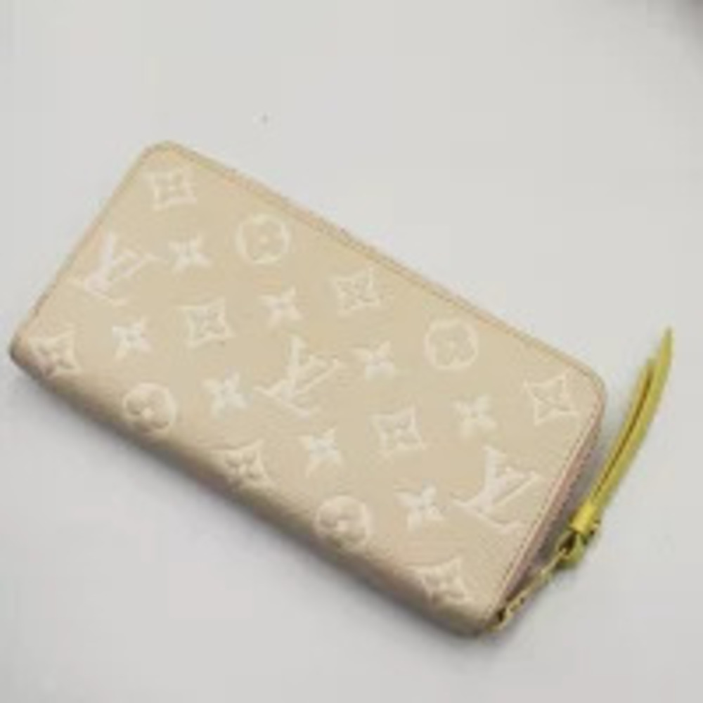 Louis Vuitton Zippy Wallet Monogram Empreinte Pink Round Zipper